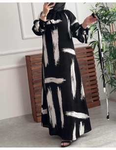 Fırça Desen Siyah Beyaz 2