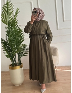 Cepkenli Çilek Elbise